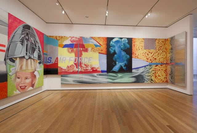 James Rosenquist's "F-111" installed at MoMA