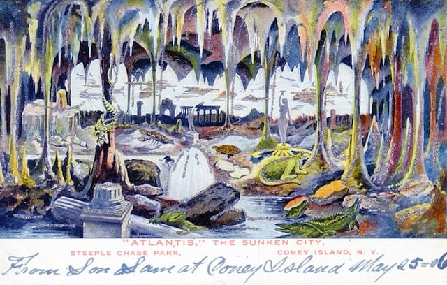 Old Coney Island postcard for the Atlantis Under the Sea display
