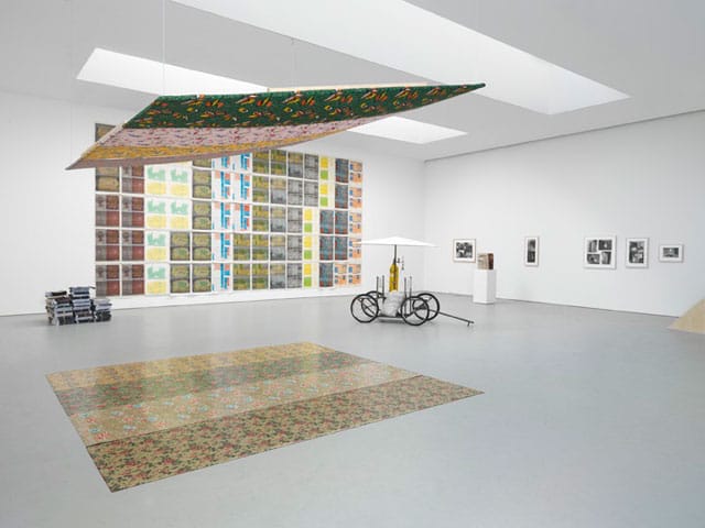 Installation view of "112 Greene Street: The Early Years (1970–1974)" at David Zwirner Gallery
