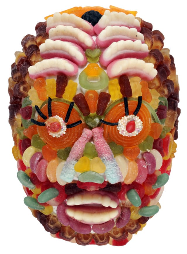 One of Jordan McKenzie's "Woolworths Death Masks"