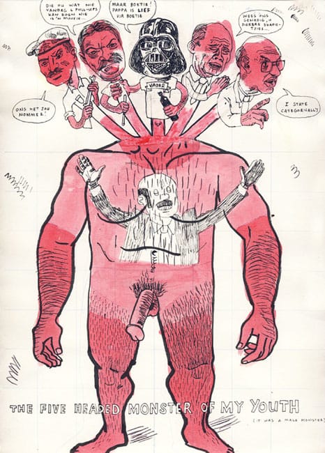 Anton Kannemeyer, "Five-headed monster of my youth"