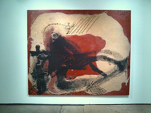 Antoni Tapies, "Fond Rouge"