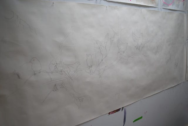 A bird sketch by Leela Rupa