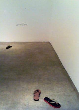 Installation view, “Andreas Slominski: Sperm” at Metro Pictures