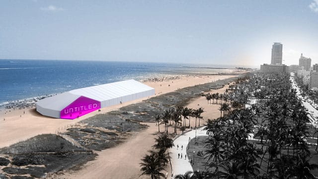 An aerial rendering of the Untitled tent designed by K/R