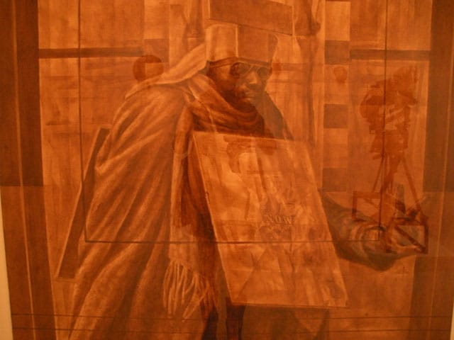 Charles White, "Black Pope (Sandwich Board Man)"