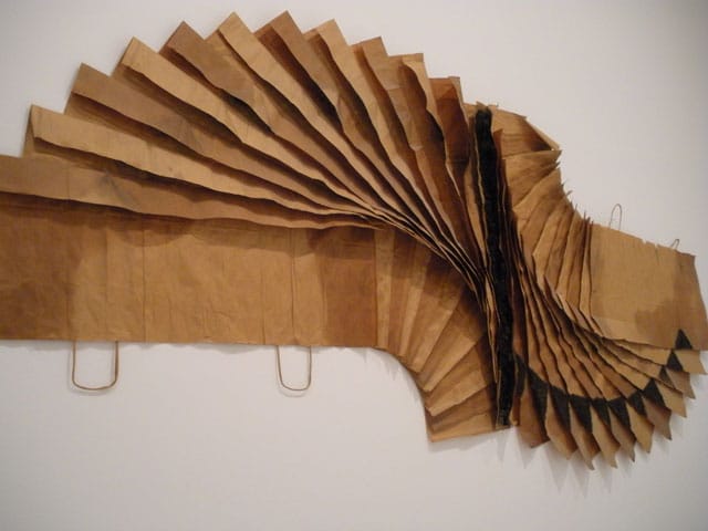 David Hammons, "Bag Lady in Flight"