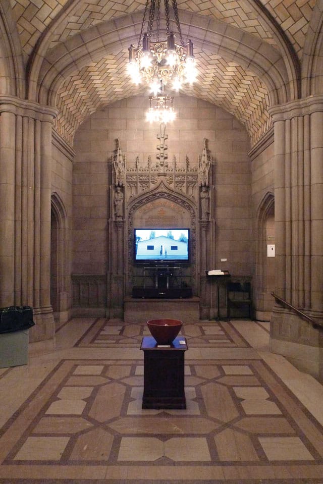 Marina Abramovic, "8 Lessons on Emptiness with a Happy End" and Yoko Ono, "Whisper Piece" 