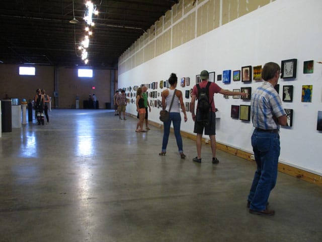 An East Austin Studio Tour exhibition hall