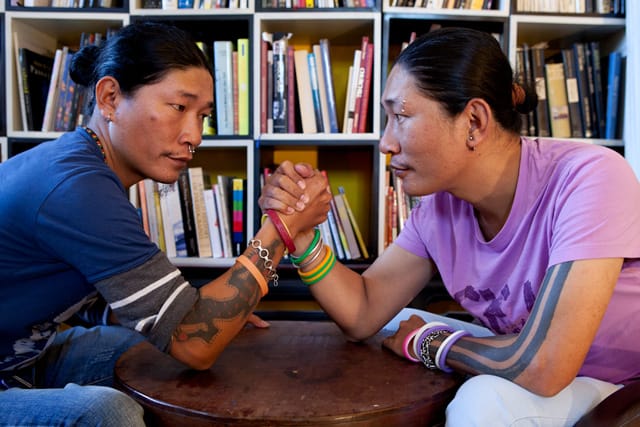 Thanh and Hai Le in the New Space Foundation office