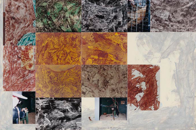 William S. Burroughs, "Photo Collage and Lemur Pictures" (1989) (All photos courtesy October Gallery)