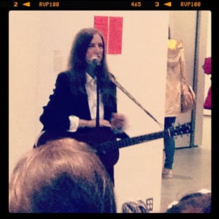 Patti Smith at MoMA (image via @museummodernart) (click to enlarge)