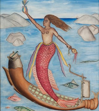 A work by Rigaud Benoit in the Queens Museum portion of the exhibition (image via queensmuseum.org)