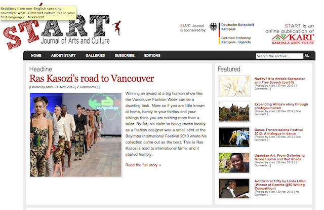 Since its move online, Start Journal has experienced greater interest and growth amongst both readers and writers.