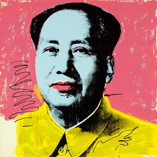 Andy Warhol, "Mao #91" (1972) (Image via artradarjournal.com)