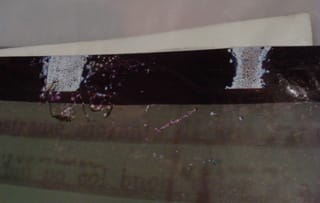 A close-up on the damage to one of Goldring's pieces (click to enlarge)