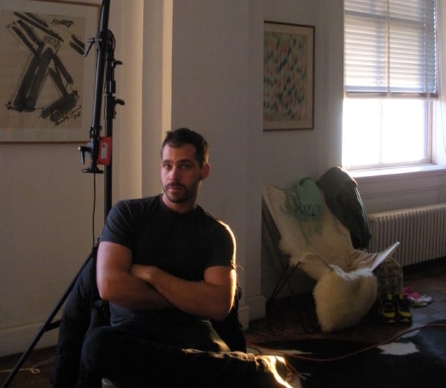 Nick Suttle in his apartment/studio at Westbeth