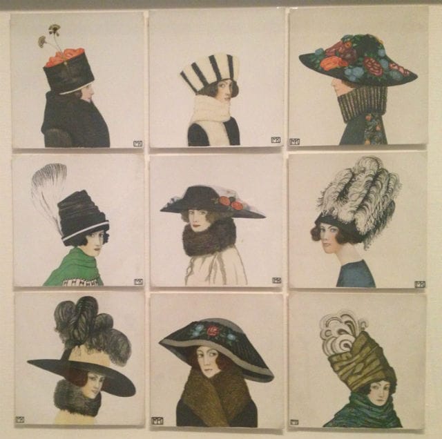 Mela Koehler's collectible postcards of hats
