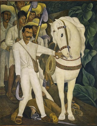Diego Rivera, "Agrarian Leader Zapata" (1931) (Image courtesy Museum of Modern Art) 