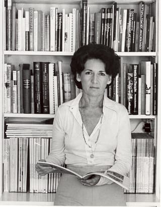 Ada Louise Huxtable, photographed in the 1960s by her husband, L. Garth Huxtable (image via Architizer)