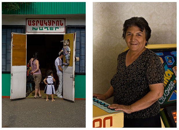 Above right, Laura Sahakian, who runs the arcade (All photographs courtesy Ianyan Magazine, used with permission)