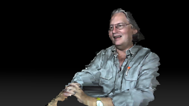 Bruce Sterling's interview in CLOUDS (Image courtesy the artists)