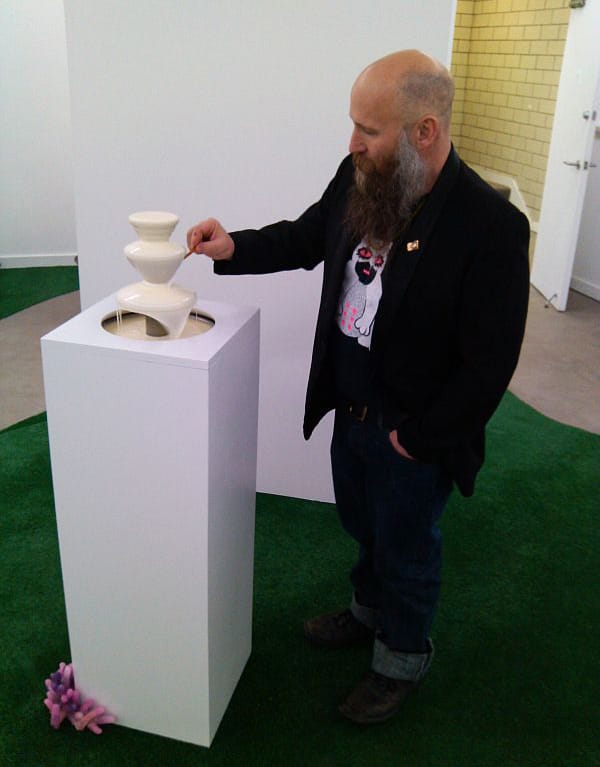 The artist with his TK