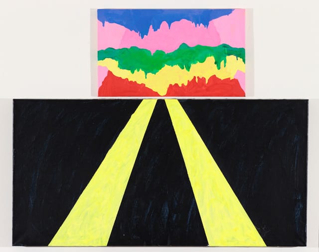 Mary Heilmann, "Surprise" (2012). Oil on canvas, 37.75 x 47.5 inches
