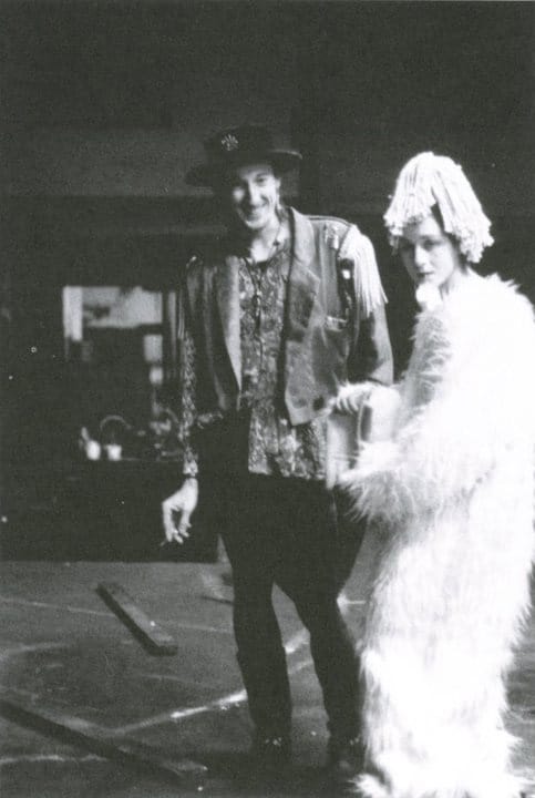Myk Henry, a principal architect of Immersionsim, and a dancer from Marisa's Peaches, circa 1990 (photo by Jessica Nissen)