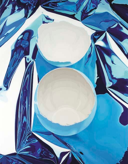 Jeff Koons's "Cracked Egg," the painting John Powers worked on (Image courtesy Christie's)