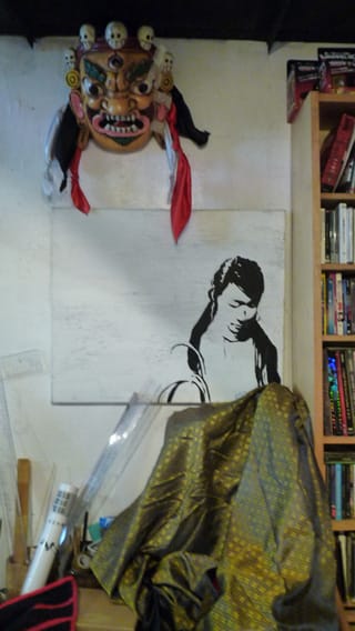 Artwork on view at Kiss on Fire studio (click to enlarge)