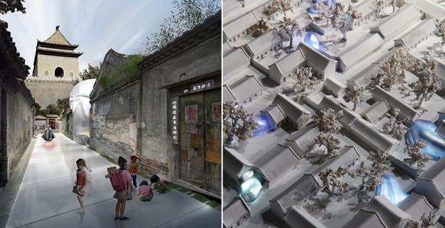 Ma Yansong's hutong bubble (Image via MAD Architects)