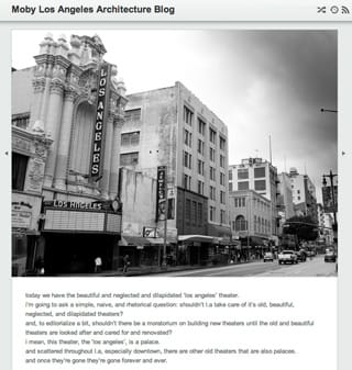 Screen shot from Moby Los Angeles Architecture Blog (click to enlarge)