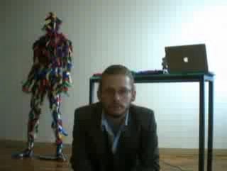 A screen capture during Man Bartlett's "#24hKith" performance (2010) (via flickr.com/hragvartanian)