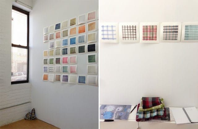 Two views of Michelle Forsyth's show at Auxiliary Projects.