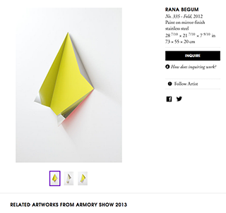 Rana Begum at Bischoff/Weis on Artsy