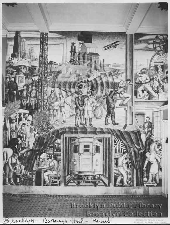 E. E. Rutter, "Brooklyn Borough Hall murals" (193?)