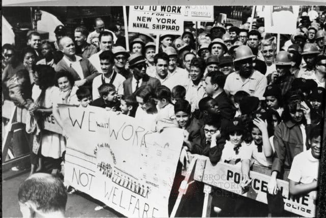 Anthony M. Costanzo, Robert F. Kennedy at Brooklyn Navy Yard (unofficial title, demonstrations at Brooklyn Navy Yard)