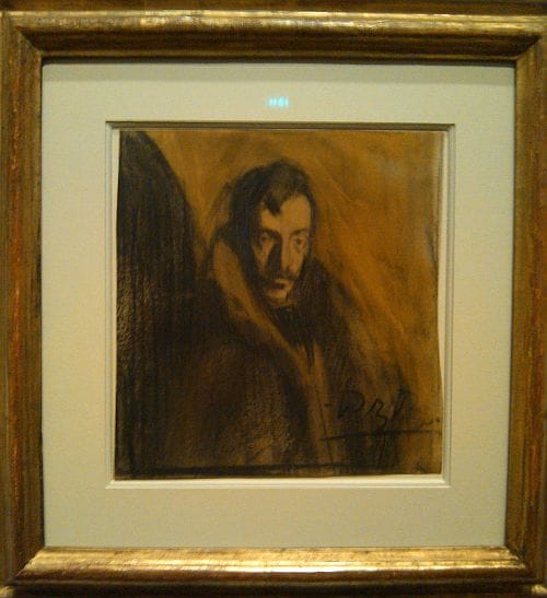 Picasso's drawing of Josep Cardona (Photo by author)