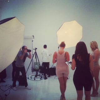 Lights, cameras … (click to enlarge)