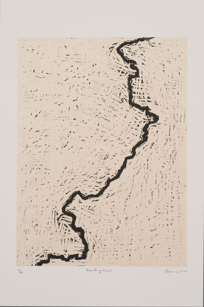 Zarina, "Dividing Line" (2001) (Image courtesy Guggenheim Museum)