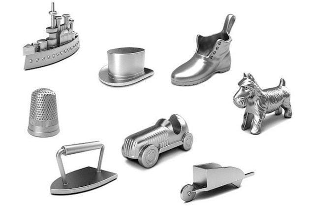 The array of old-school Monopoly pieces (Image via tammybruce.com)