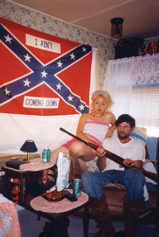 Artists like Nikki Lee have long played with the idea of shifting identities, like in this work "The Ohio Project (7)" (1999) (via indyweek.com)