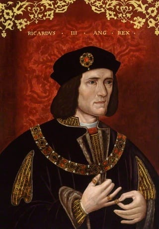 Unknown artist, "King Richard III" (late 16th century). Oil on panel, 25 1/8 in. x 18 1/2 inches. National Portrait Gallery, London. Given by James Thomson Gibson-Craig, 1862. (Image via National Portrait Gallery", London)