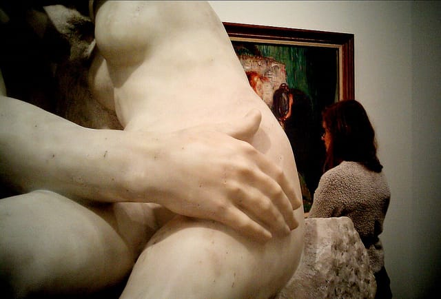 Detail of Rodin's "The Kiss" (via Milan Sijan/Flickr)