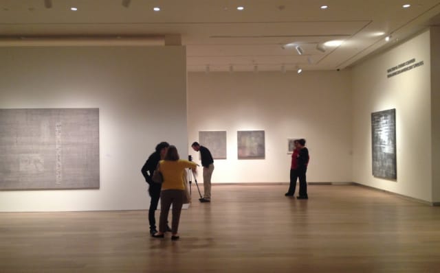 Installation view of Jack Whitten at SCAD Museum of Art 