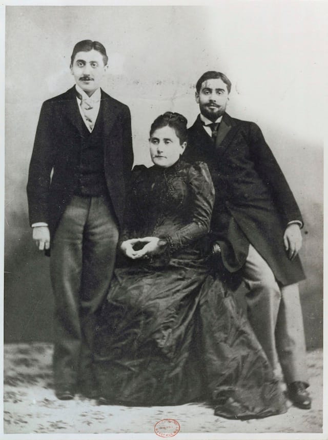 Marcel Proust and his mother and brother Robert (ca. 1895). Bibliothèque nationale de France (BnF), Paris, France (© BnF, Dist. RMN-Grand Palais / Art Resource, NY.)