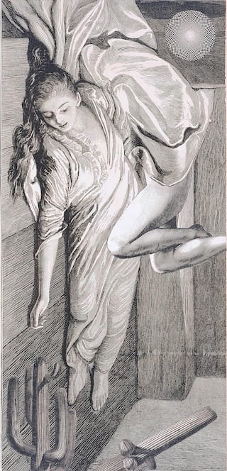 Max Ernst, “La femme 100 têtes ouvre sa manche auguste (The 100-headed Woman Opens Her August Sleeve),” (1925)