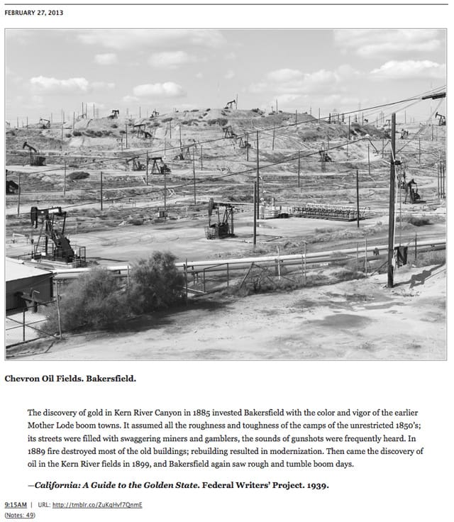 From photographer Alec Soth's tumblelog "The LBM Dispatch" (used with the artist's permission)