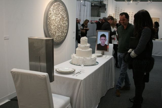 Rachel Lee Hovnanian at Leila Heller Gallery's booth